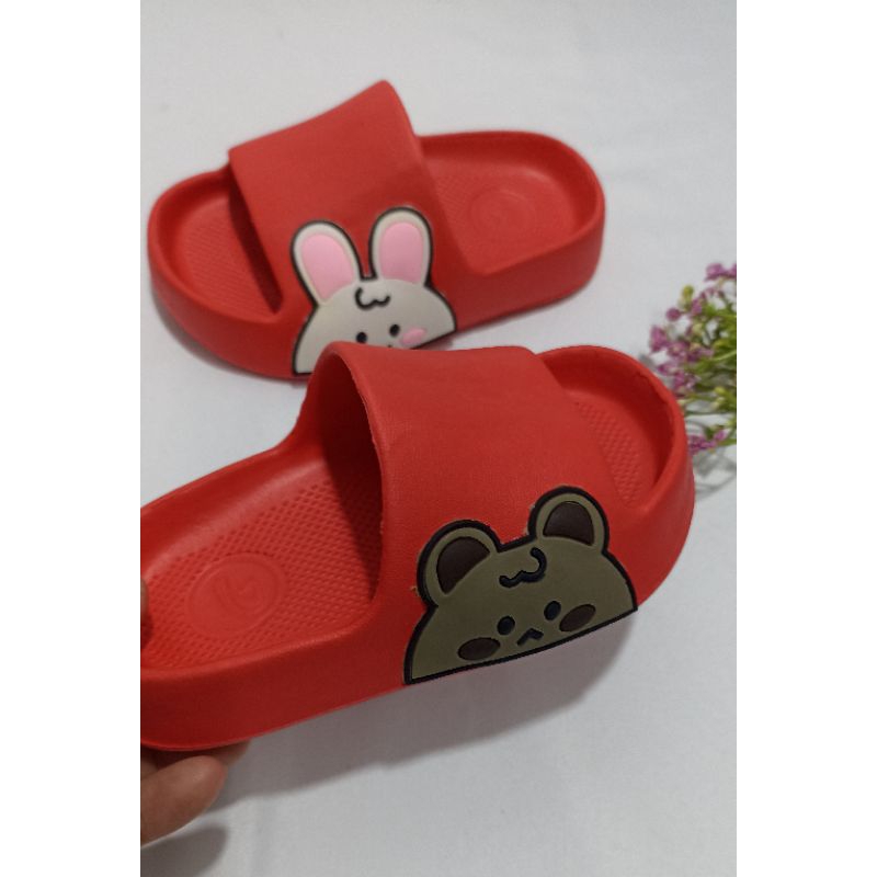 (COD) Sandal Selop Karet Anak BEAR/ Sandal Selop Anak Perempuan/Sandal Karet Anak Perempuan Size 24-29