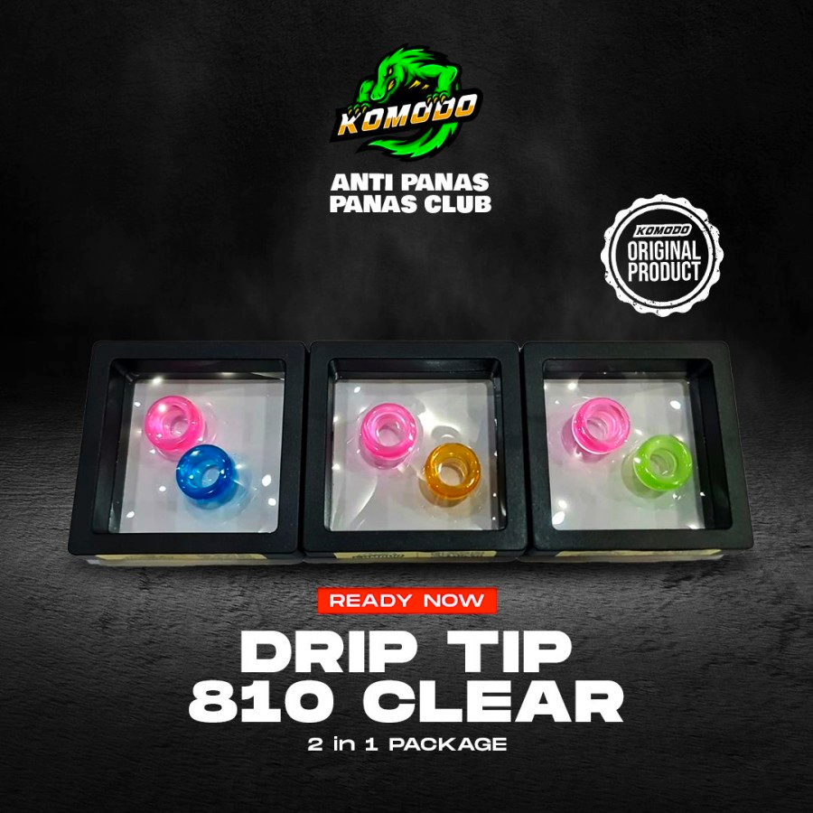 DRIPTIP 810 KOMODO 2IN1 2PCS KEMASAN BARU