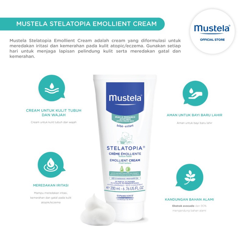 MUSTELA Stelatopia Emollient Cream