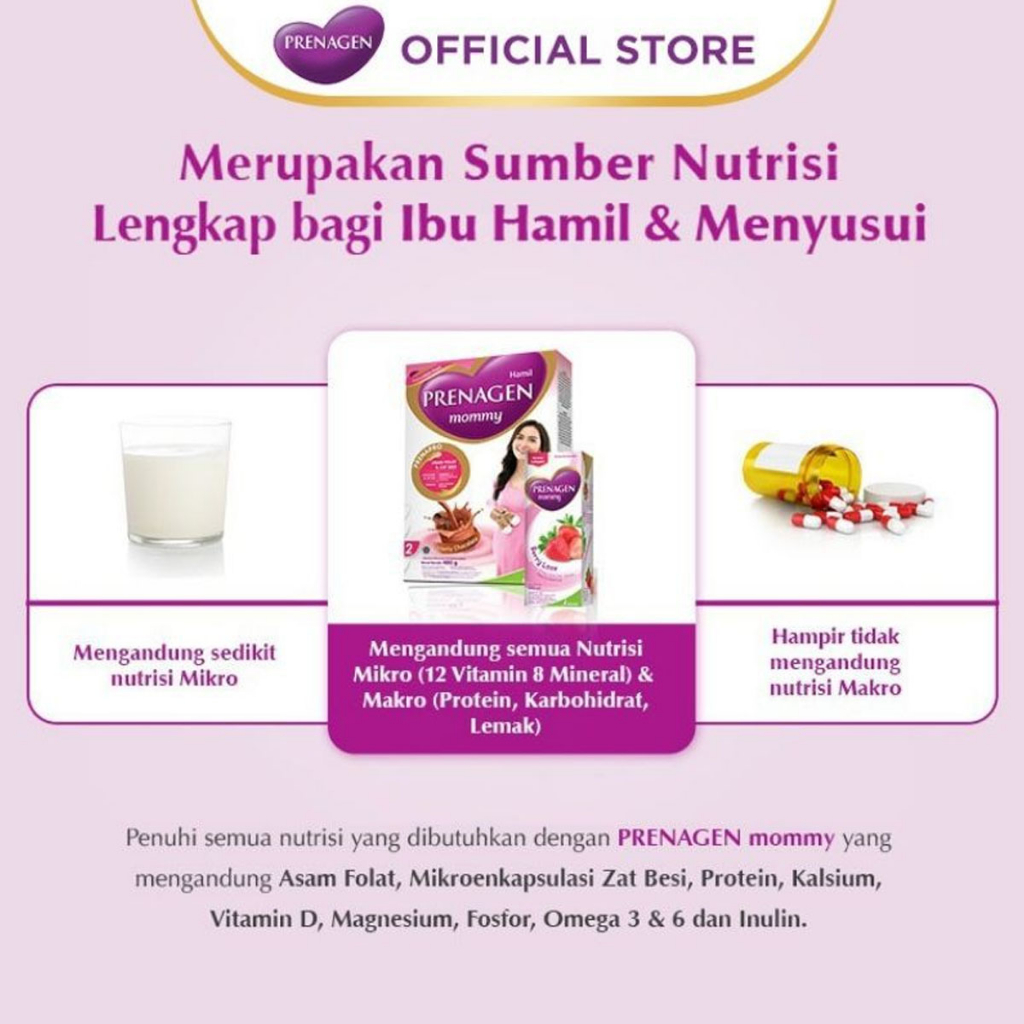 Prenagen Mommy 400 gr Vanila Coklat - Susu Ibu Hamil