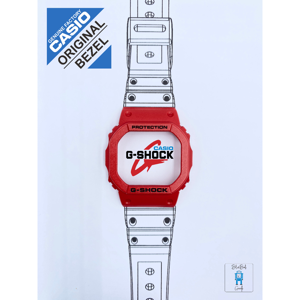 Bezel Casio G-shock original parts DW5600P DW5600DA square watch
