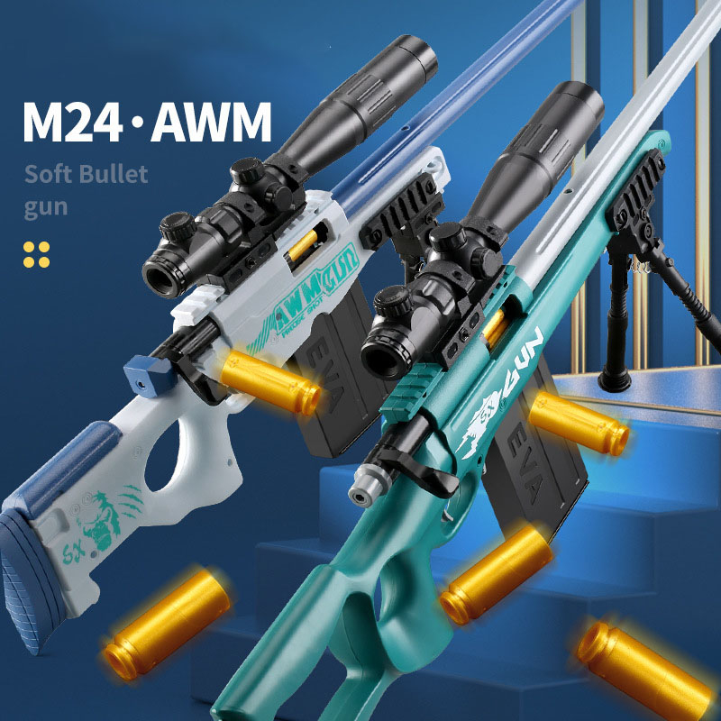 Senjata Mainan Sniper Mainan Gun AWM/702/M24/M416 Air Soft Gun Rentang 15 Juta Mainan Anak Laki Laki Mainan Edukasi