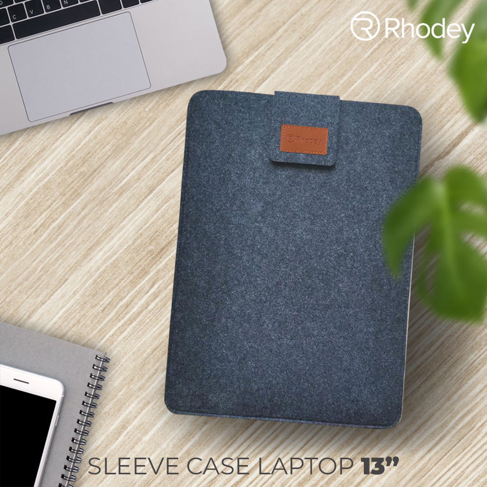 Rhodey Felt Sleeve Case Laptop 13 Inch - Dark Gray