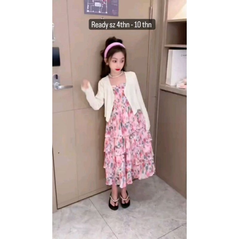 baju anak perempuan dress anak perempuan baju anak cewek dress anak cewek dress cardigan baju anak t