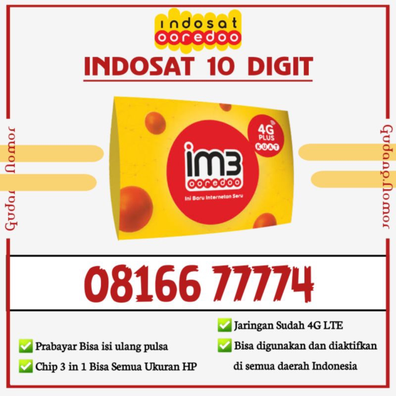 nomor cantik im3 indosat 10 digit seri RAPIH MURAH. 10 digit im3 indosat kartu perdana RAPIH 699