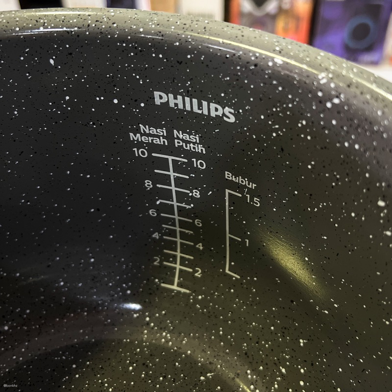 Philips Inner Pot philips / Teflon Philip Rice Cooker Bakuhanseki Untuk HD4515 Digital HD3111/30 PANCI PHILIPS HD3111/33 Inner Pot Panci  4515 1.8L Bakuhanseki HD3138 3132 3131 3129 3128 3127 3119 3118 3053 3110 4515