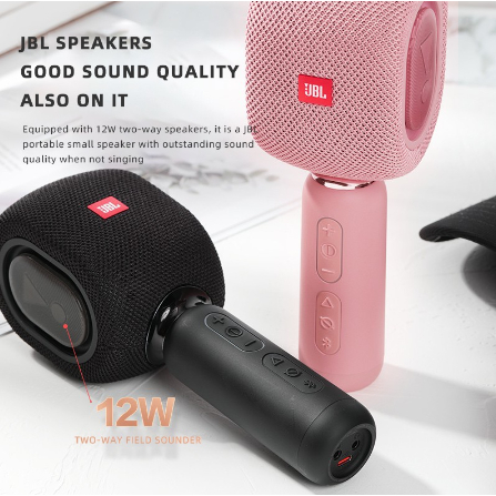 Mic Bluetooth Karaoke JBL KMC500 Professional Portable Microphone Mic + Speaker wireless Bluetooth KMC 500