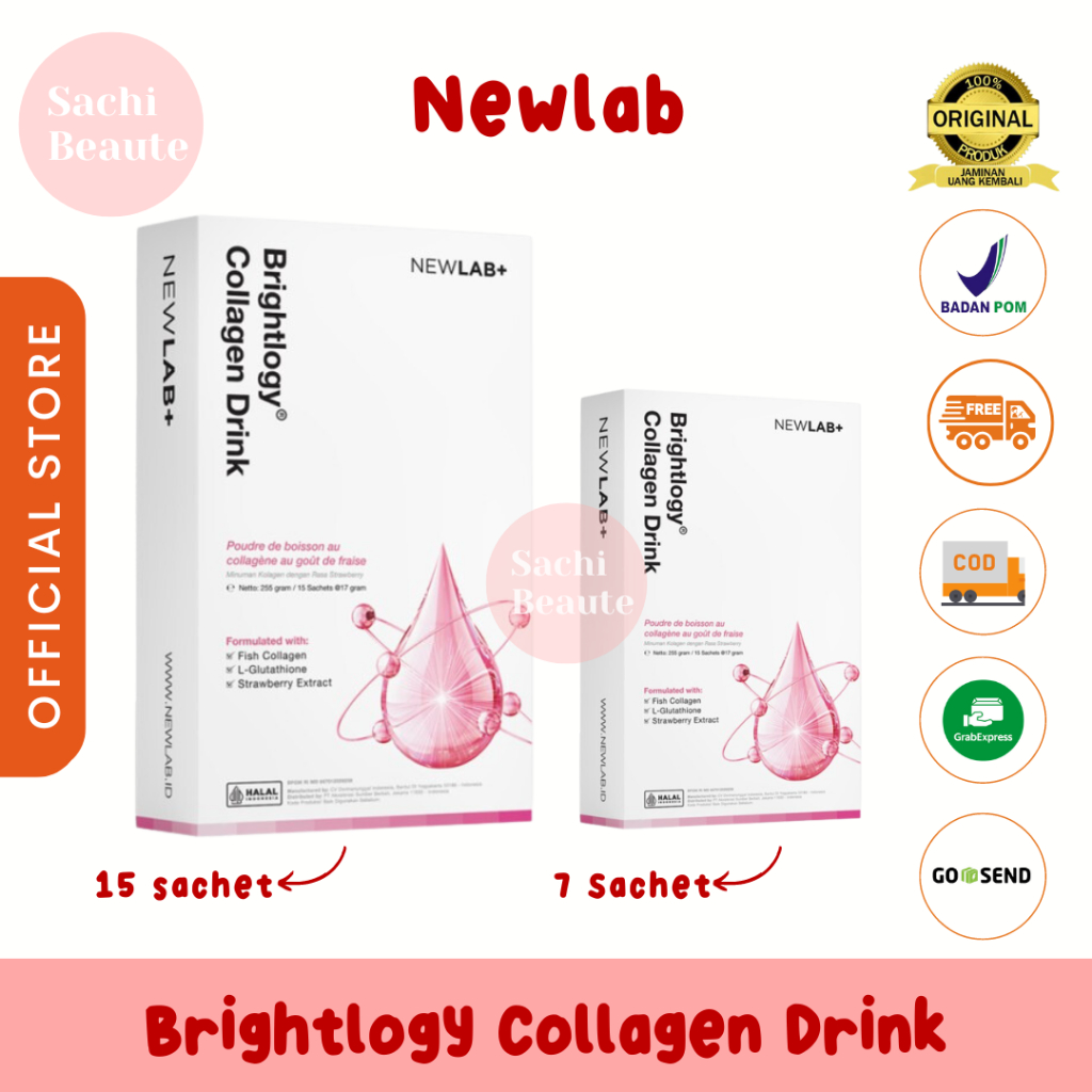 Minuman Kolagen Pemutih Badan Cepat | Beaudelab Premium Collagen Drink | Colagen Beauty Drink NewLab New Lab