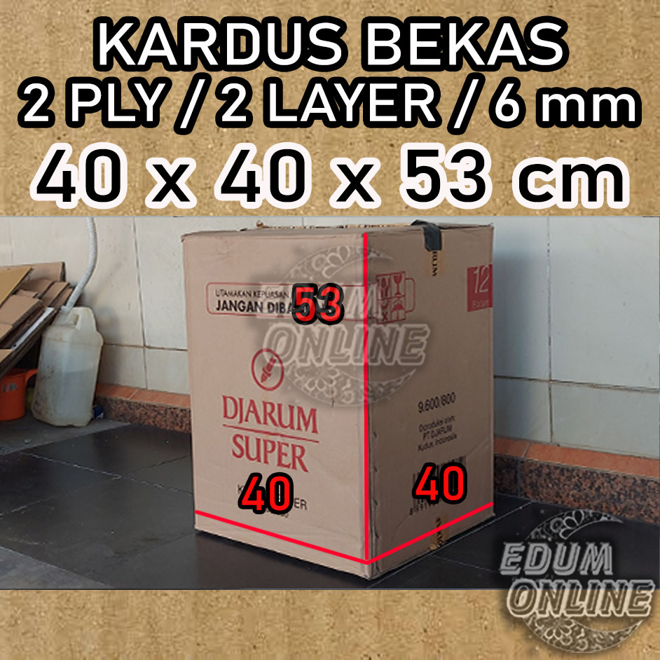 

Kardus 40x40x53 Besar Pindahan Jumbo Packing Bekas Packaging Dus Tebal Box Pengiriman Penyimpanan Kotak 1ply 2ply Baru 2 layer 1 layer 2 ply 1 ply Super Karton Kemasan Murah Dynaplast Polos Paking Barang Kantor Arsip Kuat Keras Single Double Wall EDUM