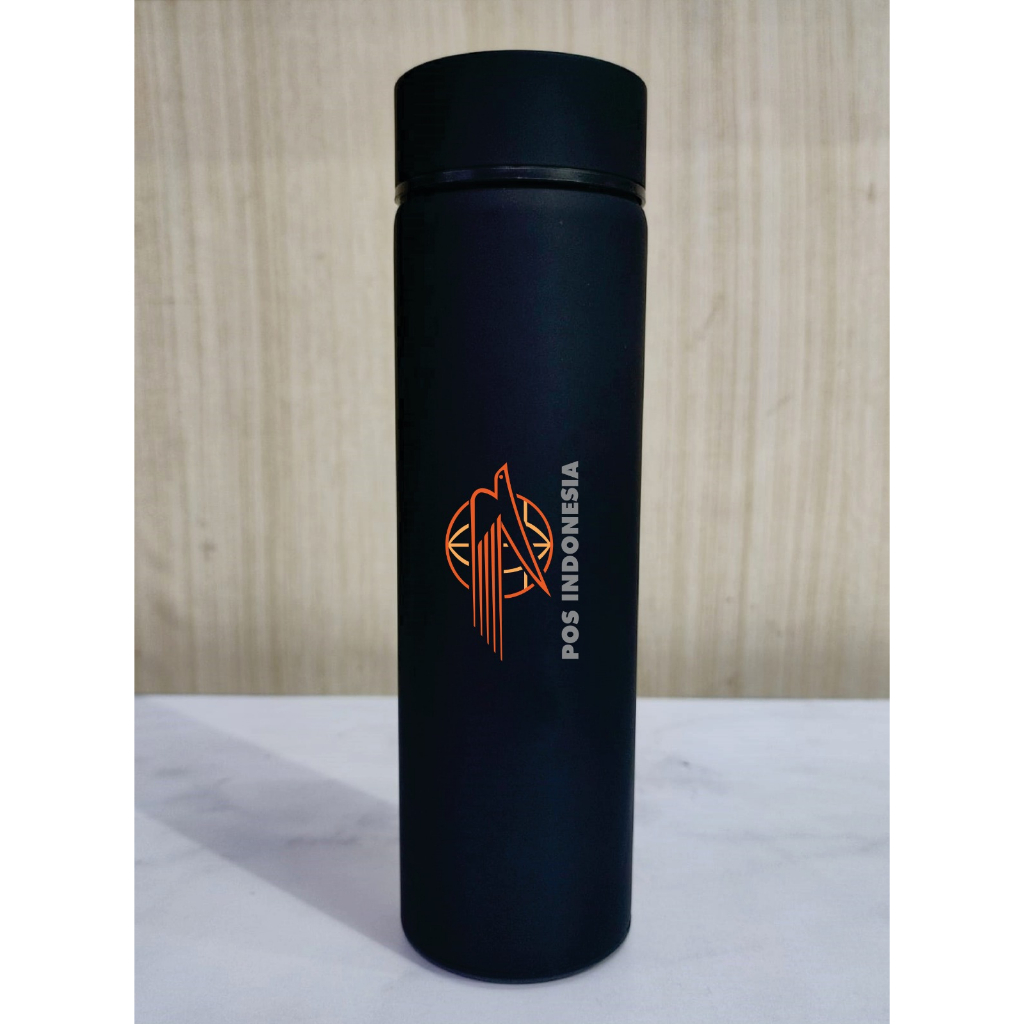 Souvenir Termos Suhu Custom Desain POS INDONESIA / Tumblr LED Display