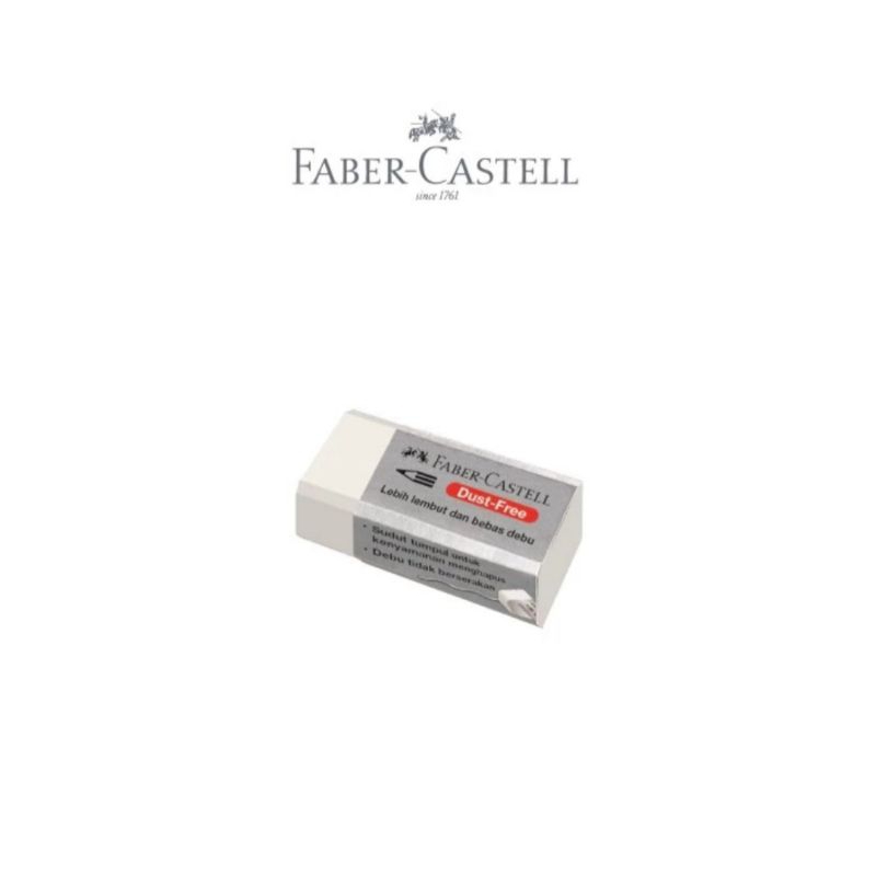 

Eraser Dust Free White/Black Penghapus pensil Faber Castell