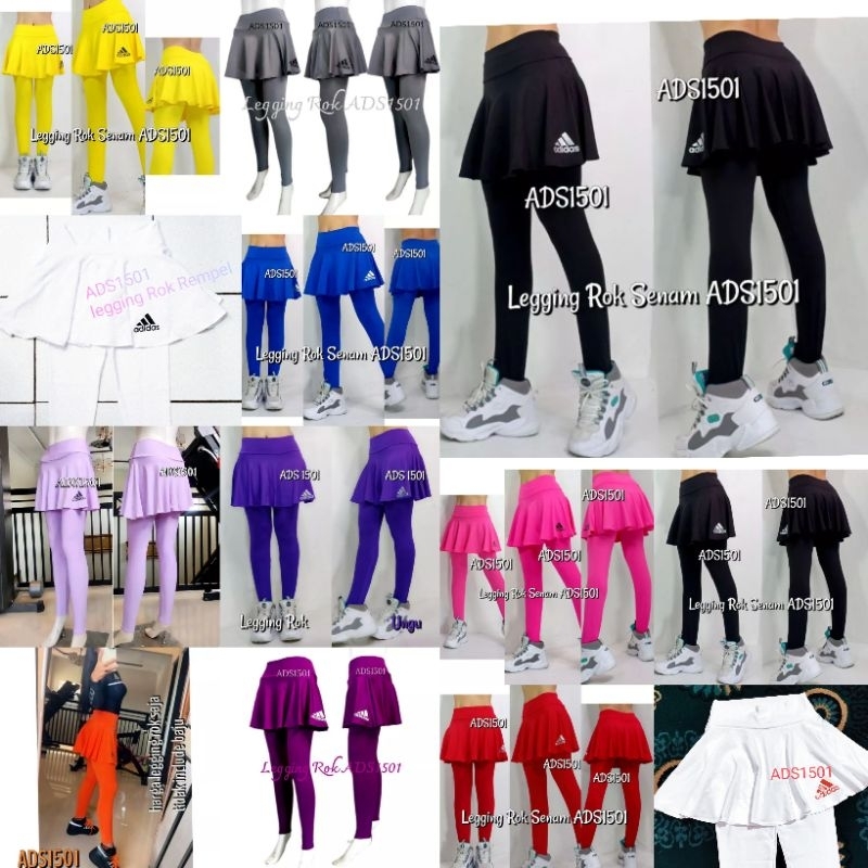 Legging Rok Senam Aerobik Rempel ADS1501 Aerobic Gym Zumba Gowes Sepedaan Bike Dance