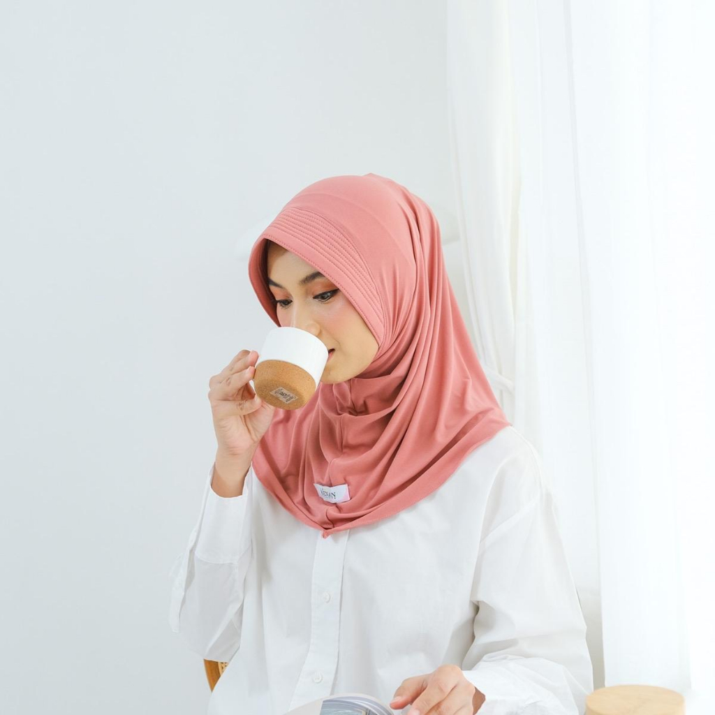 KENAN HIJAB- BERGO DAILY YOGA//HIJAB INSTAN SIZE S JERSEY kenan