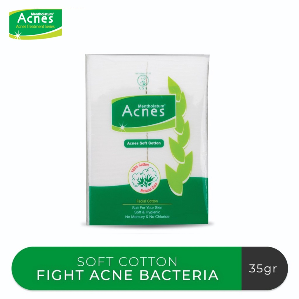 READY [BPOM] Acnes Soft Cotton 35 gr / Acnes facial Cotton / Acnes Kapas Kecantikan