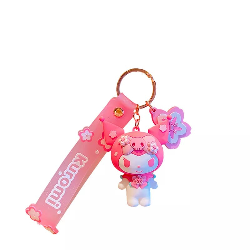 GANTUNGAN KUNCI HELLO KITTY GANCI KEY KARAKTER KARTUN KUROMI LUCU GANTUNGAN KUNCI BONEKA SOUVENIR HADIAH KOLEKSI