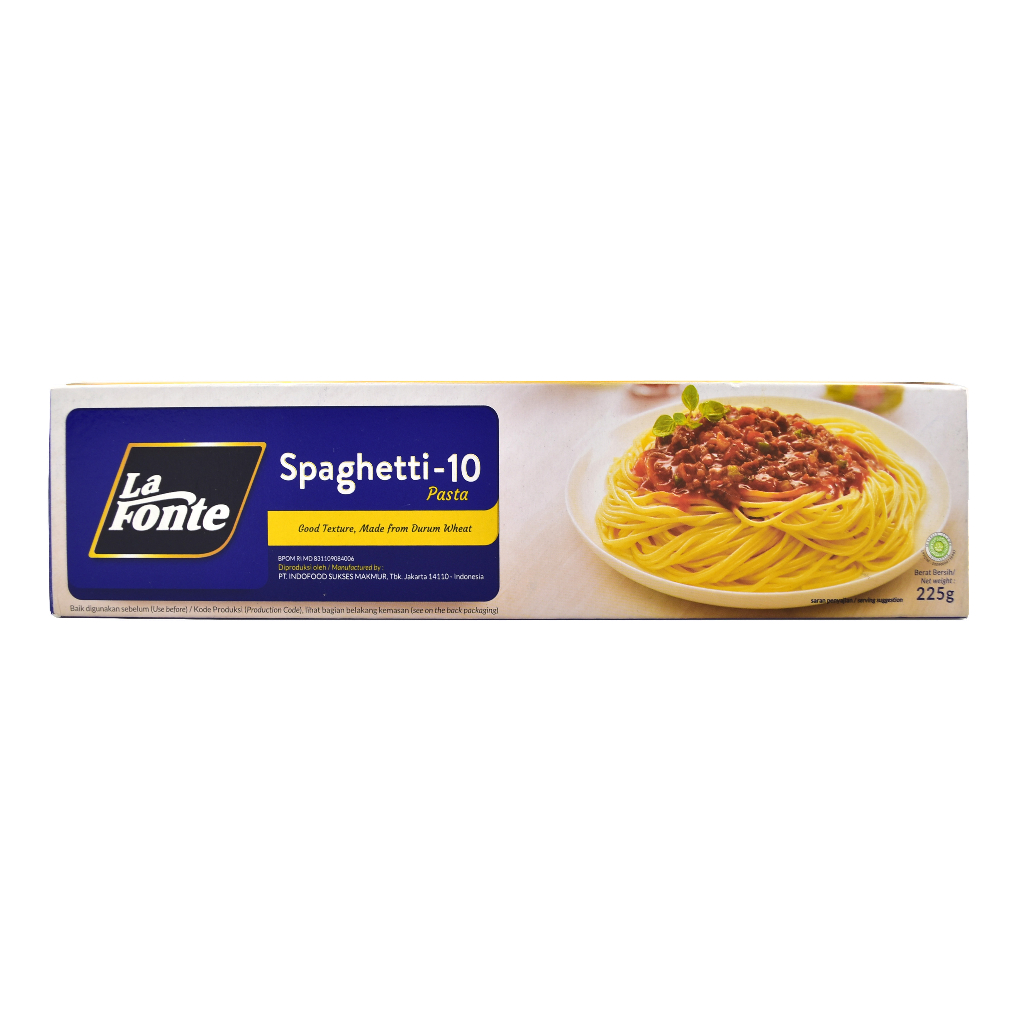 

PASTA SPAGETI INSTANT LA FONTE SPAGHETTI 10 225 GR