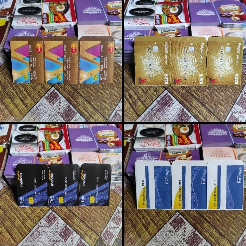 

[Jadian] [Bisa Pilih Motif] 1 pack Isi 10 pcs Amplop Lebaran Motif ATM Size Mini Siap Pakai