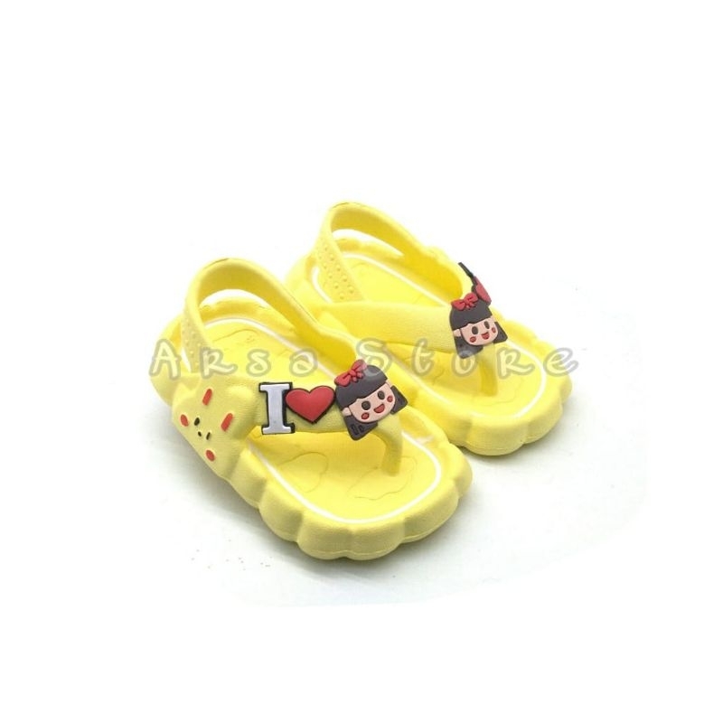 Sandal Anak Jepit Perempuan Korean Style Usia 0 bln - 3 thn Dulux