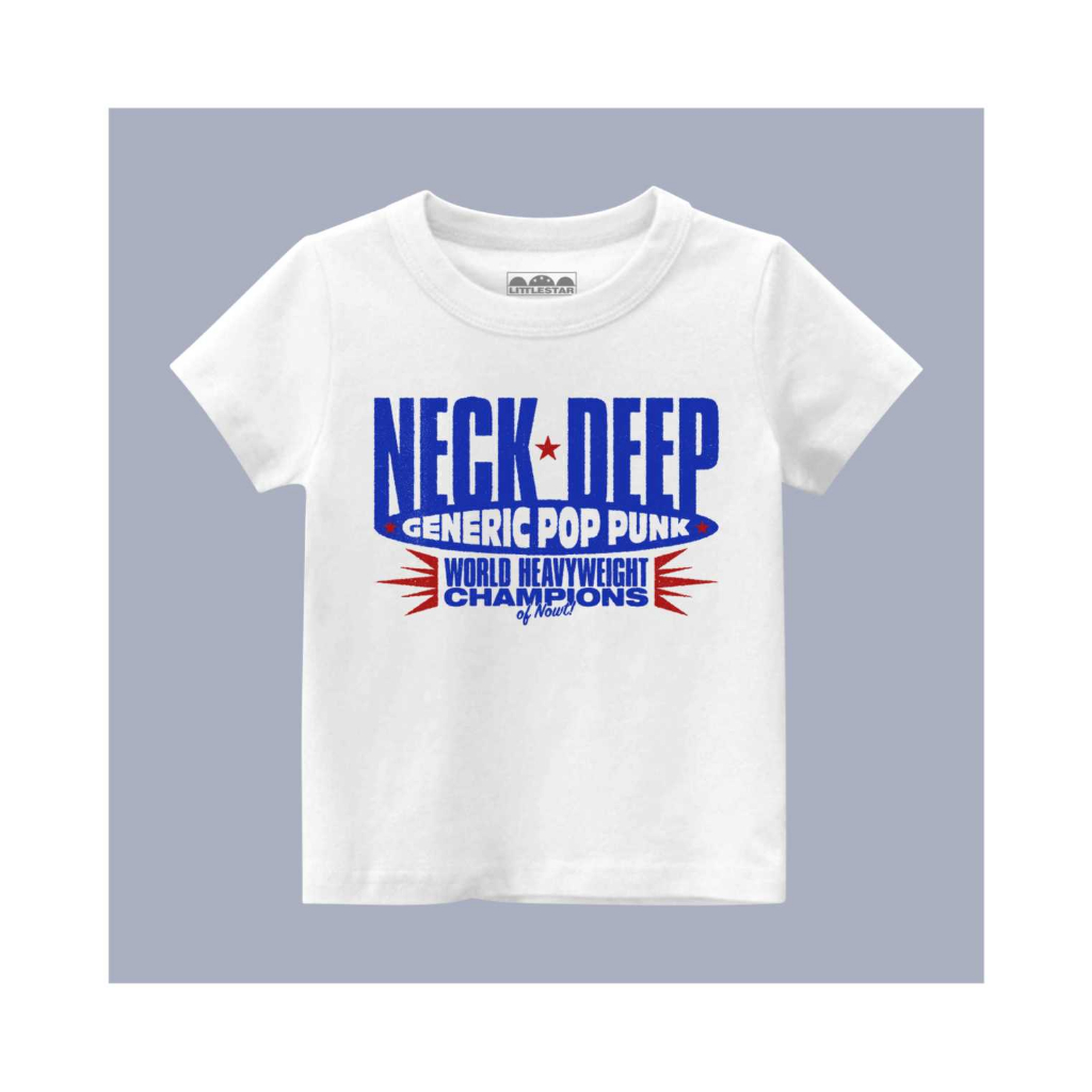 Baju anak Kaos band NECK DEEP Kaos anak laki-laki dan perempuan untuk usia 1-8 tahun