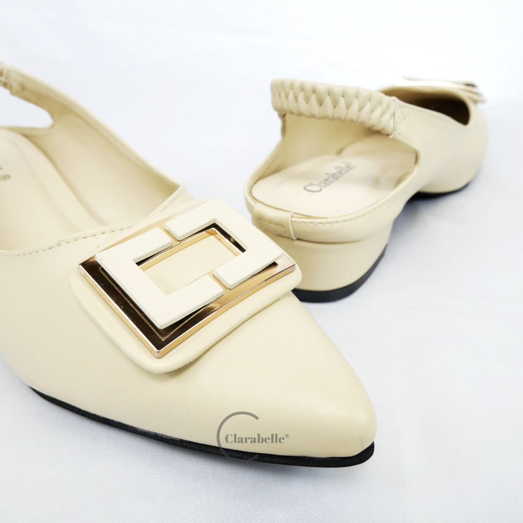 Clarabelle Aquanetta Mules Wanita Heels 3 Cm