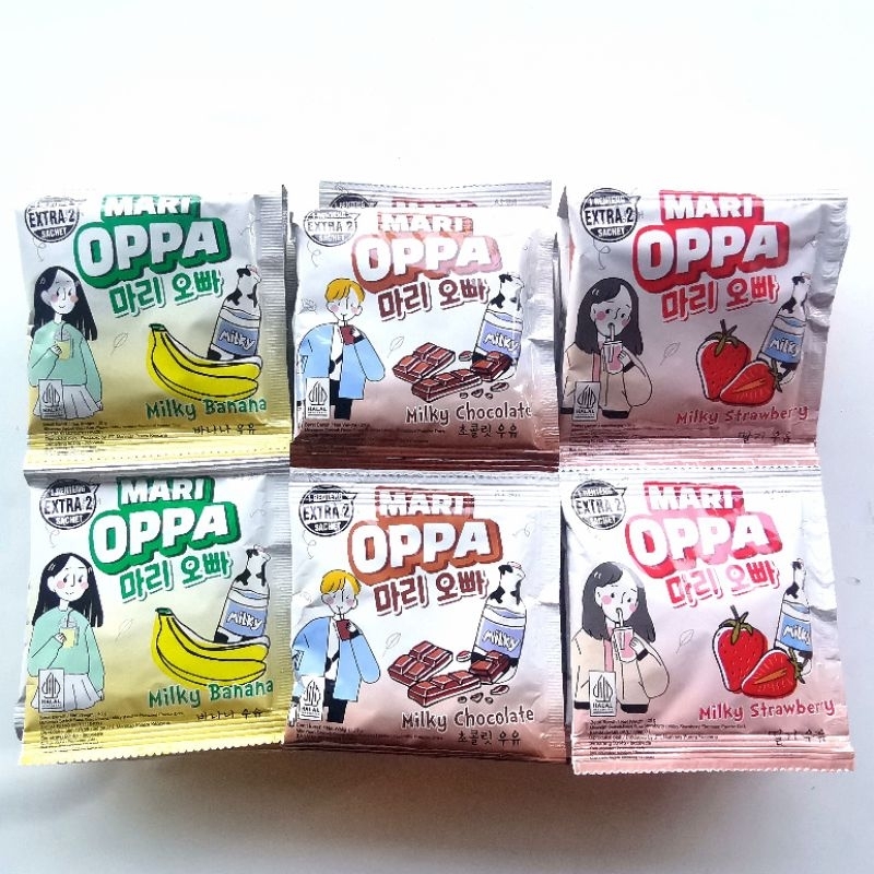 

Mari Oppa Minuman Renceng Aneka Rasa 20 gr [edisi 10 bonus 2 pcs]