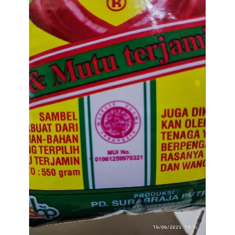 

Saos sambal extra pedas sdp