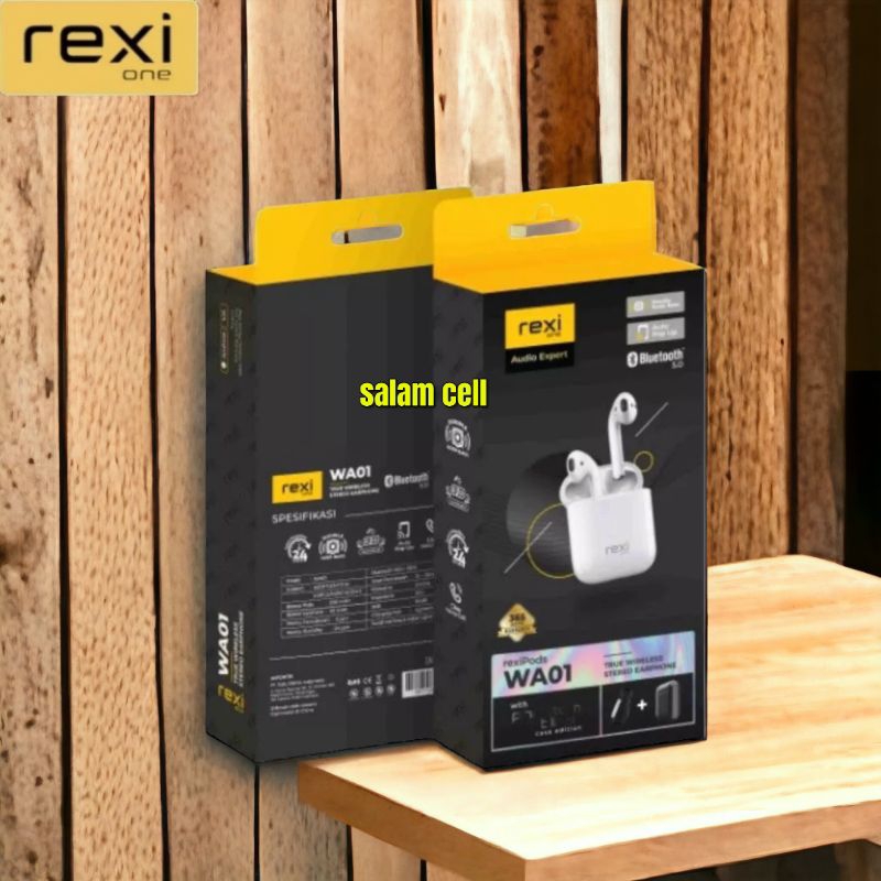 Headset Bluetooth REXI WA01 TWS Original Garansi Resmi