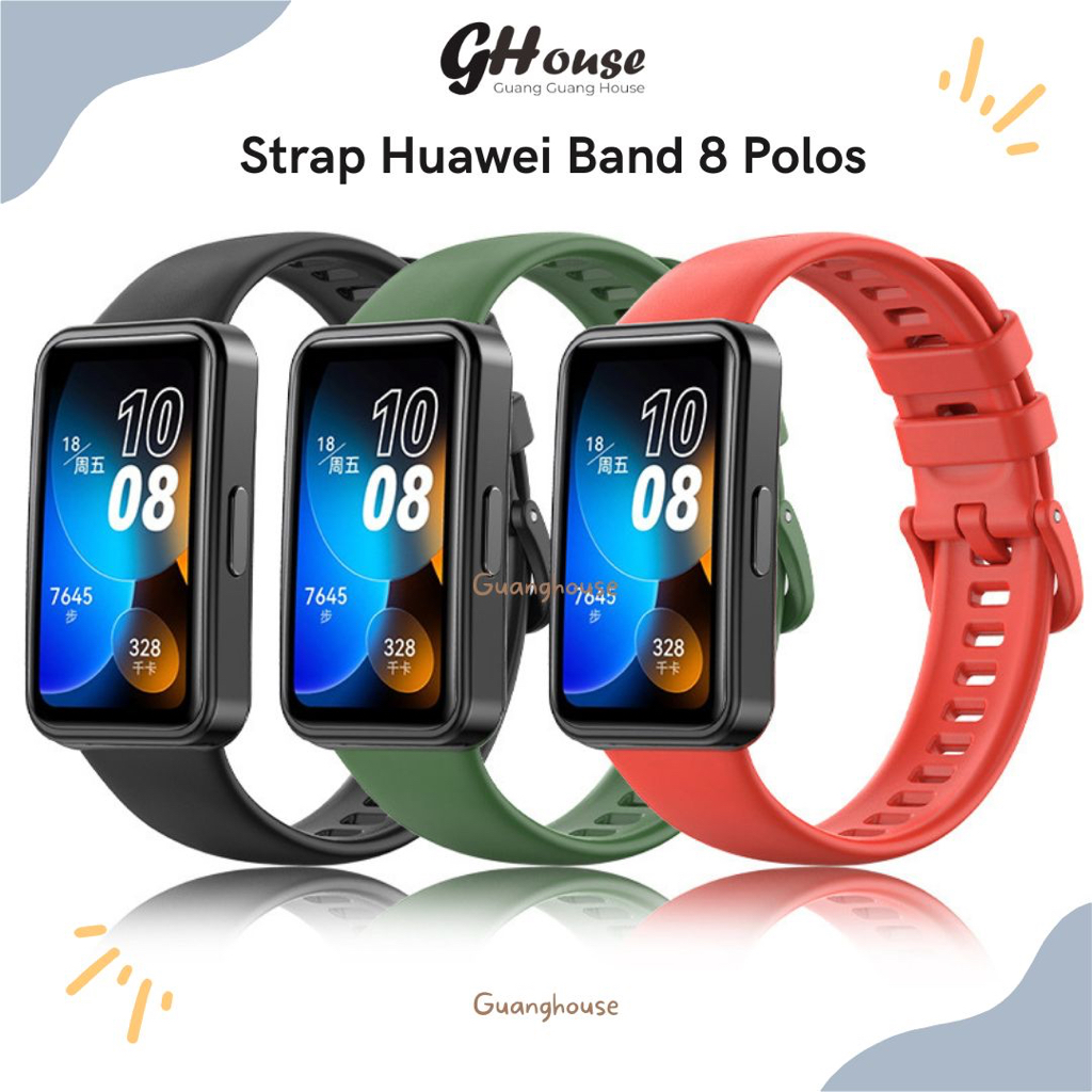 Strap Huawei Band 8 Polos Tali Huawei Band 8 Silicone Polos Warna