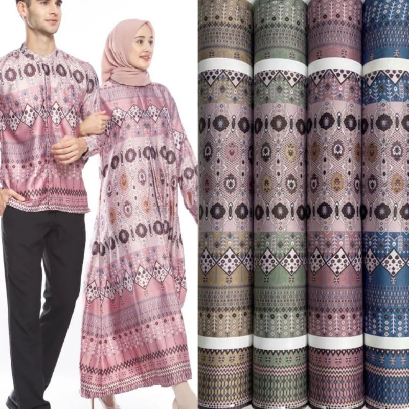 Kain Dr Silk Motif Arafah harga setengah meter