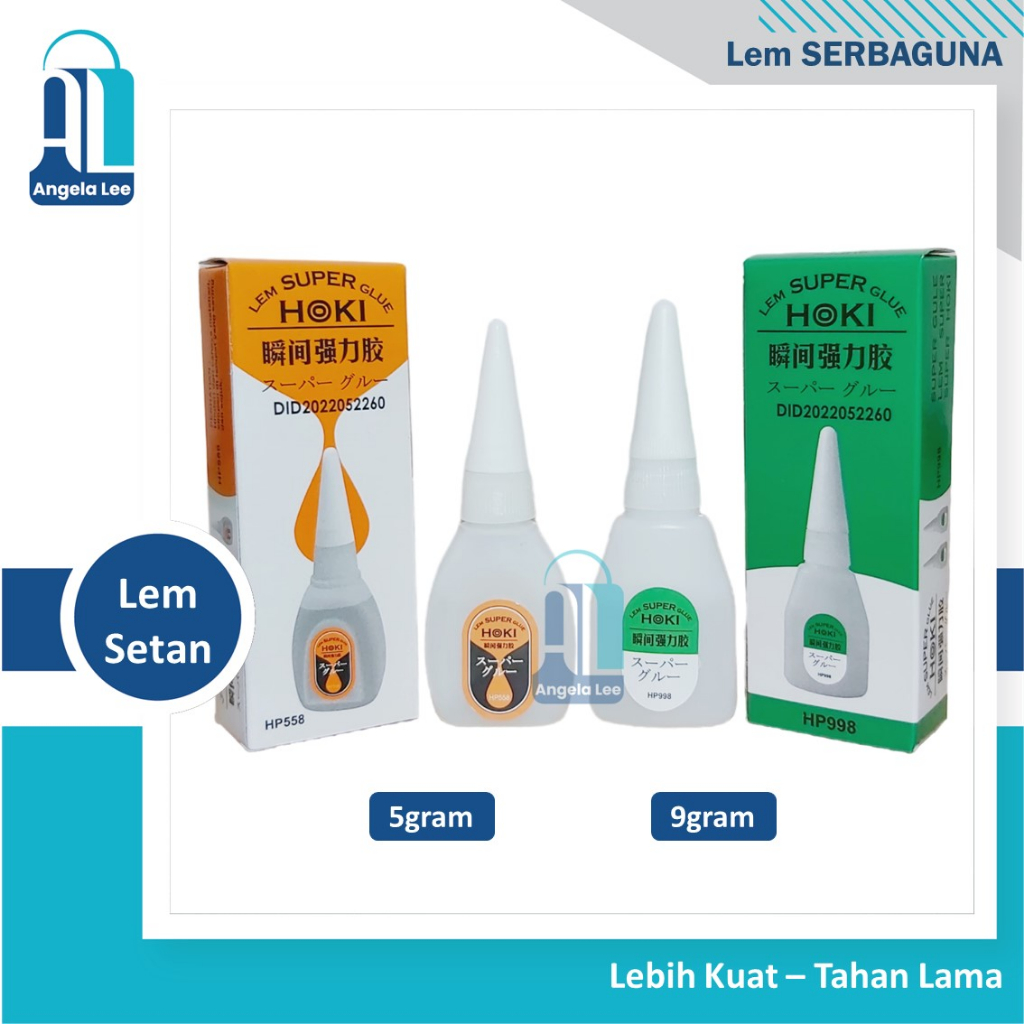 Lem Super Hoki / Lem Korea Serbaguna / Lem G Cair Lengket Tahan Lama Cepat Kering