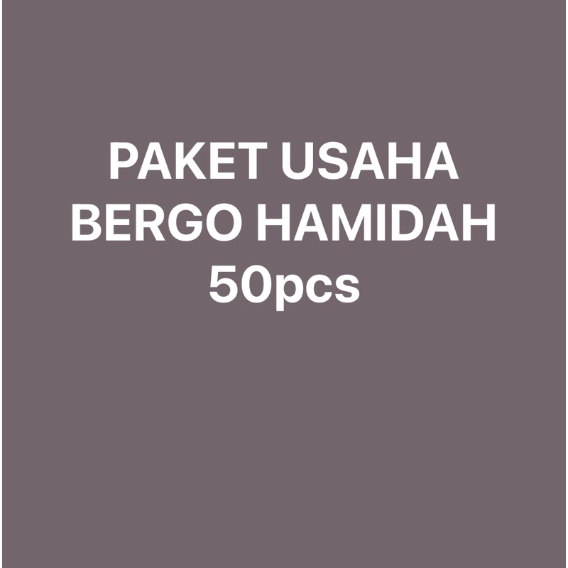 (50pcs) paket usaha / bergo hamidah / hijab simpel