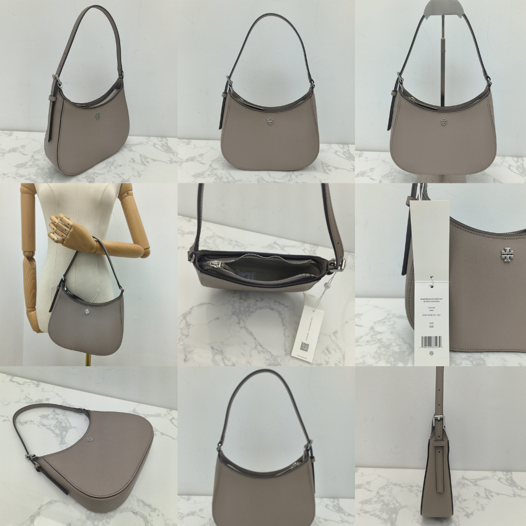 Ori TB 137416 EMERSON HOBO leather material ladies shoulder bag tote crescent bag