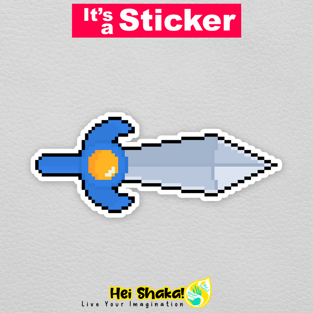 

Heishaka Stiker Kirby Sword Pixel Classic Sticker Gamer Gaming Vinyl Anti Air