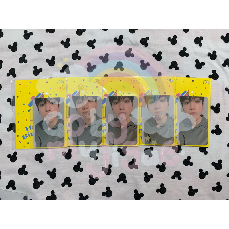 MD SM ARTIST BIRTHDAY CARD BAEKHYUN EXO & BIRTHDAY CARD KARINA AESPA