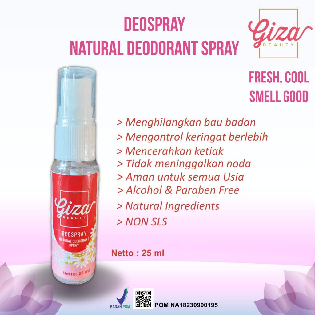 Deodorant Alami Giza Beauty Menghilangkan Bau Badan