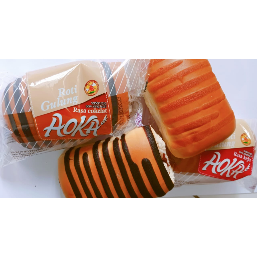 Roti AOKA Gulung - Varian Rasa