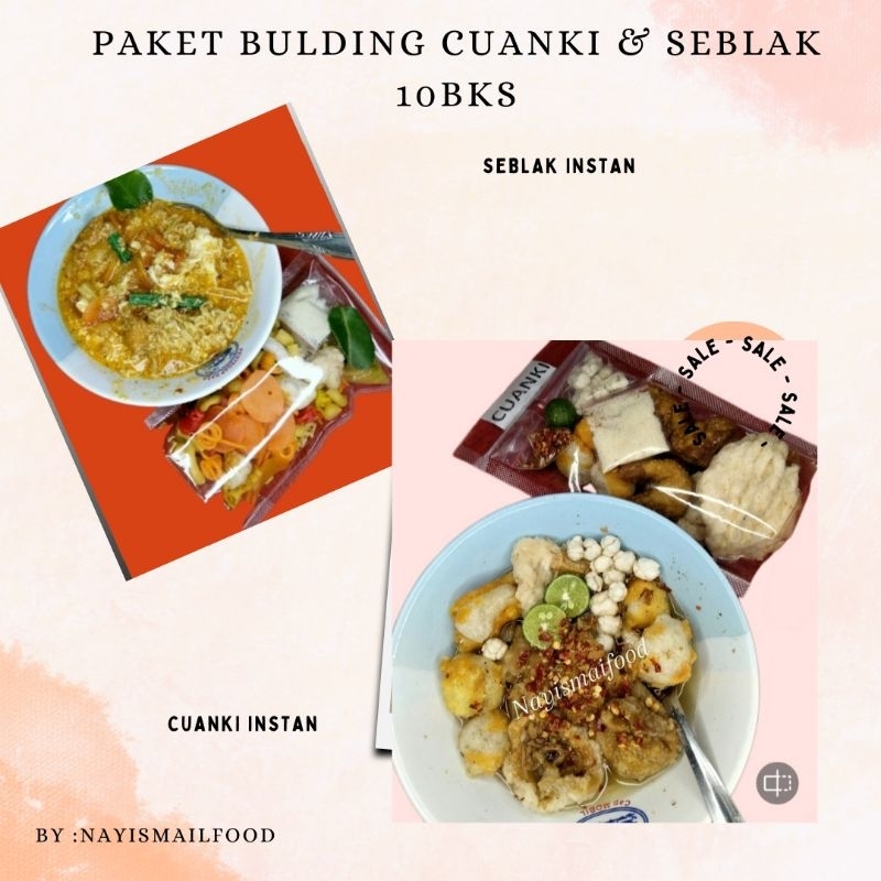 

paket 5 seblak 5 cuanki