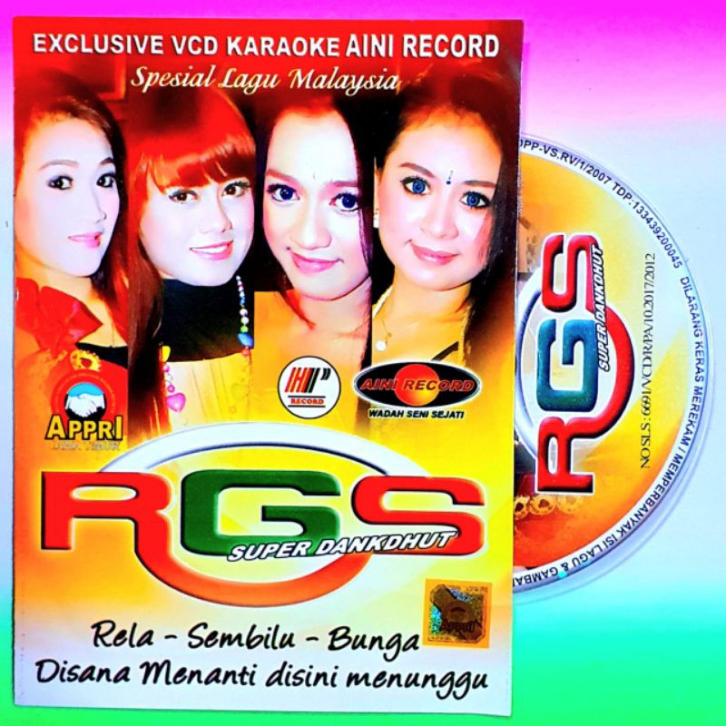 VCD ORIGINAL RGS SUPER DANGDUT - VCD ORI LAGU MUSIK DANGDUT TERBAIK - VCD KARAOKE LAGU DANGDUT VOKAL