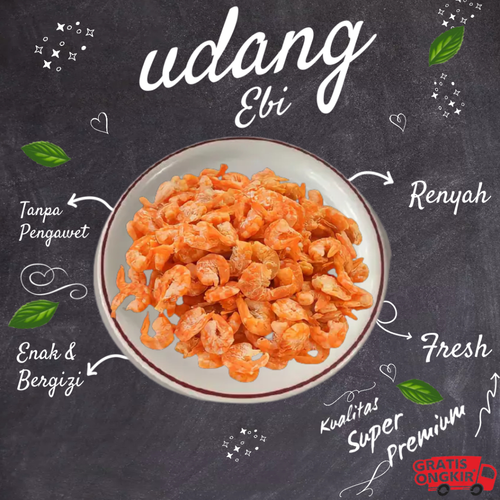 

Udang ebi Kering 1kg Kualitas Super Premium