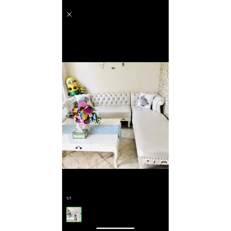 preloved satu set sofa bekas,kayu jepara asli, model kekinian