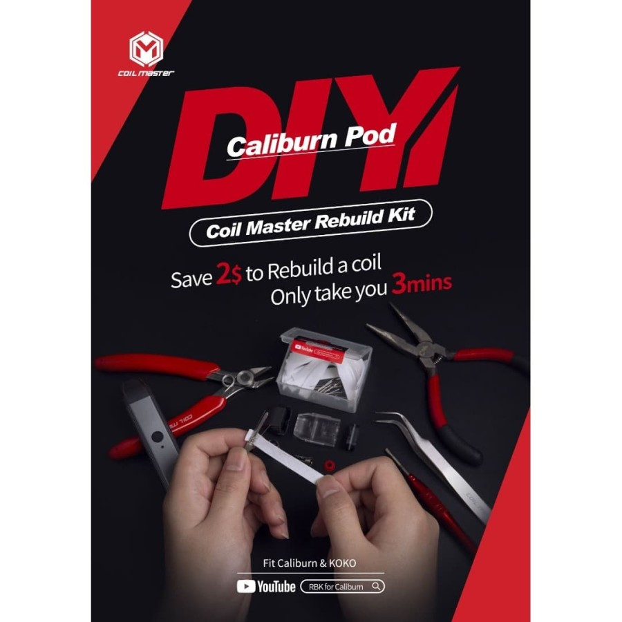 Coil Master ReBuild Kit - For Caliburn - 10pcs set RBK Koil Coil