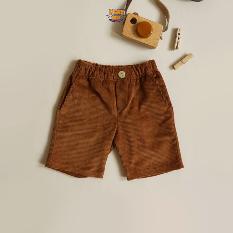 Playdate Celana Pendek Harian Anak Laki Laki Cowok Bayi Balita Rumahan Kids Short Pants Polos