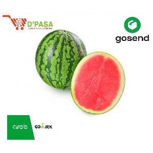 

KIRIM INSTAN Buahan Buah Semangka Merah Non Tanpa Biji 1pcs 3-4kg Buah Buahan Segar Fresh
