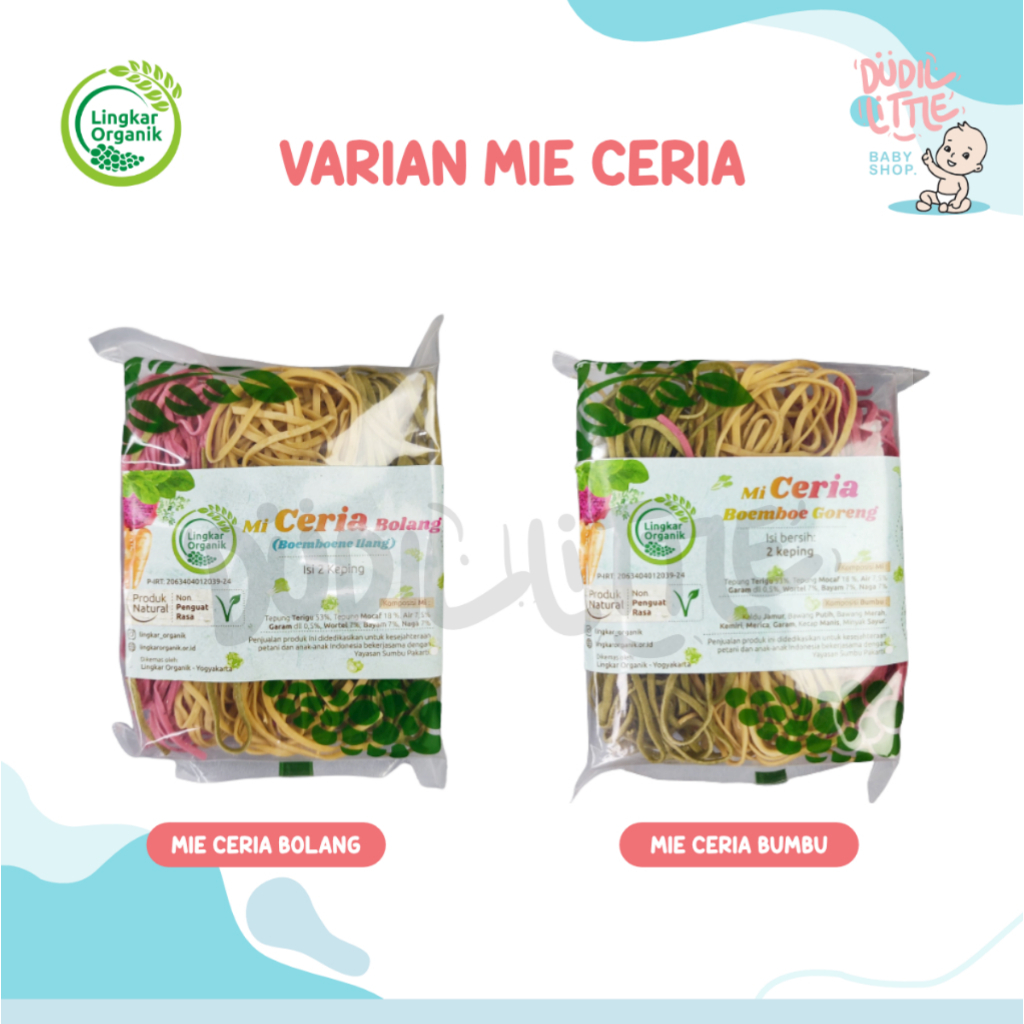 Mie Ceria Goreng Mie Sehat Lingkar Organik