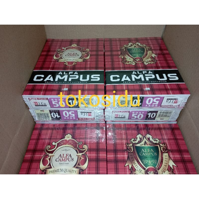 

RB Buku Tulis Boxy Campus Alfa 50 Lembar 18x25 Cm