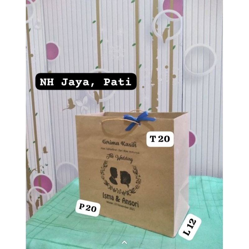 

Paperbag Souvenir|Paperbag Sablon 20x12x20