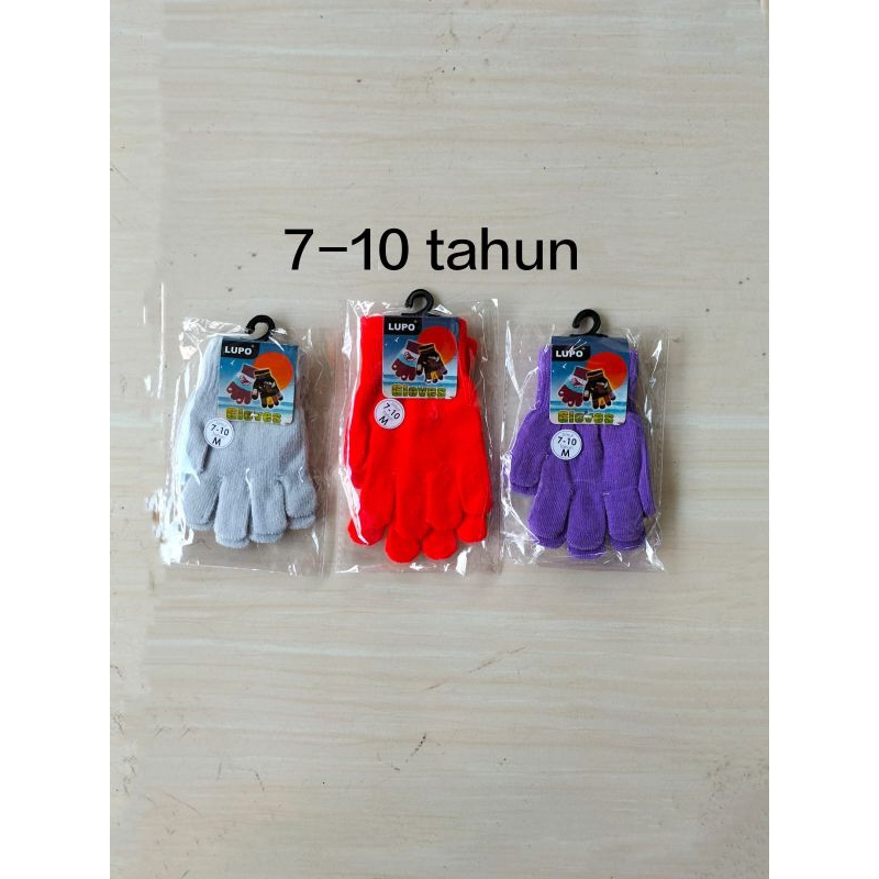 Sarung Tangan anak Polos 7-10 tahun