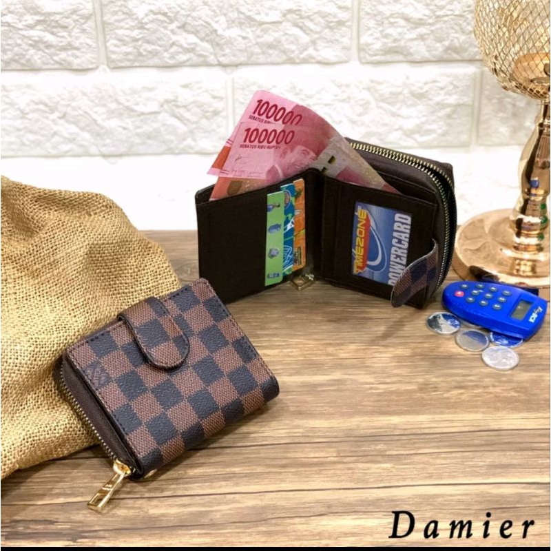 DOMPET TUMPUK EMBOSS IMPORT... DOMPET LIPAT WANITA TUMPUK KOIN BISA DOMPET LIPAT