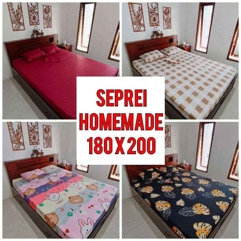 SPREI HOMEMADE 180X200 CM SEPREI HOME MADE SEPRAI ANEKA MOTIF