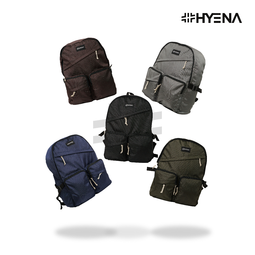 Hyena - Backpack Colyn Series Tas Punggung Tas Ransel Unisex Tas Laptop Tas Sekolah Tas Kuliah Pria Wanita (DD22)